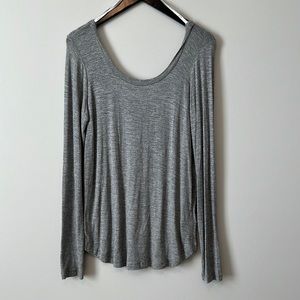 NWT Splendid Long Sleeve Grey Tee